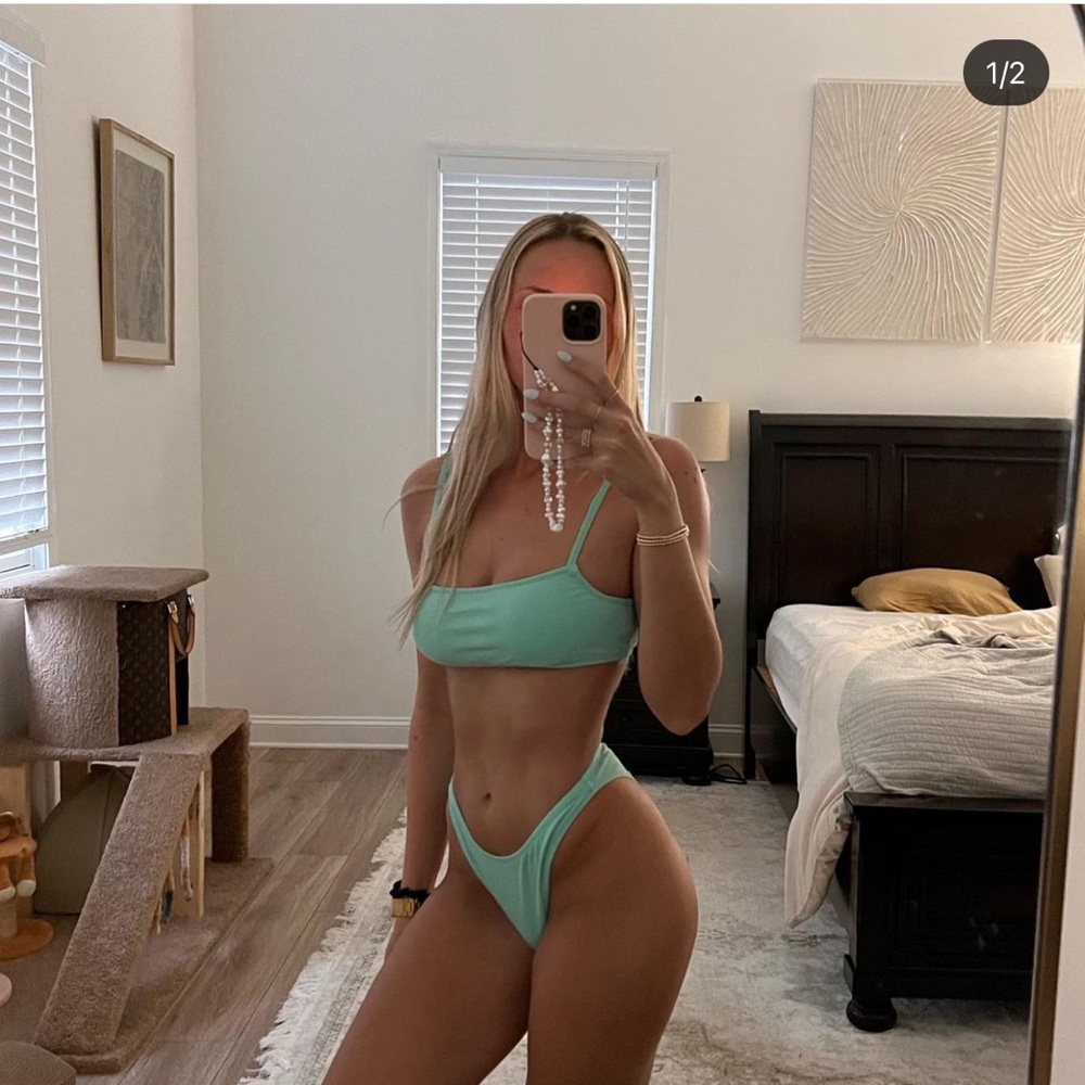 Teal bikini